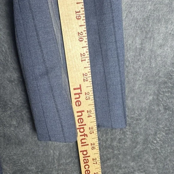 Madewell Alexa Chung Oversized Blazer Women's Size 12 Blue Gray Pinstripe NWT - Picture 7 of 13